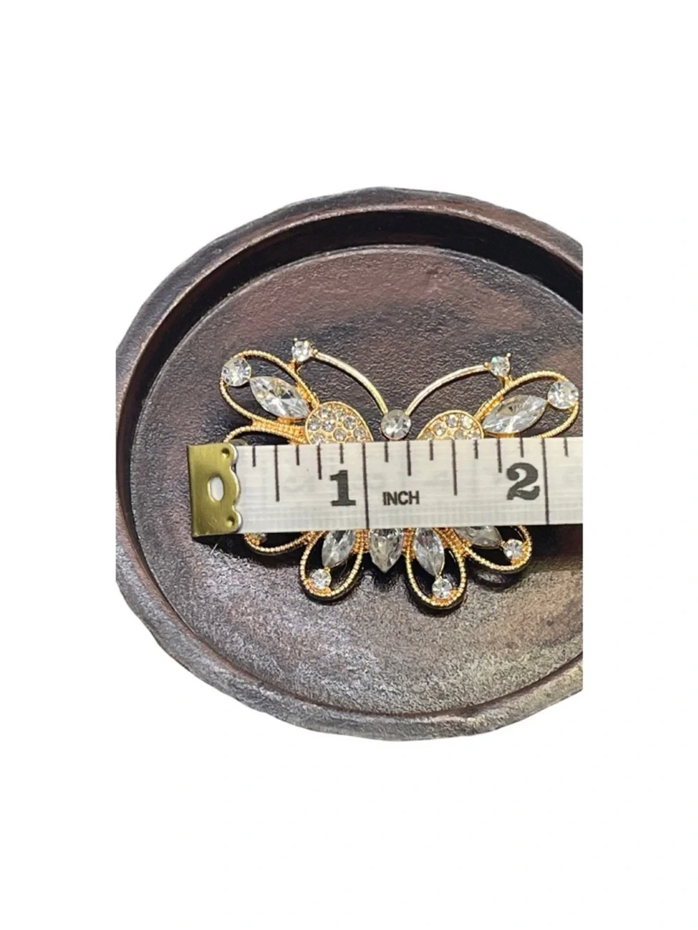 Elegant Gold and Silver Butterfly brooch FINAL PRICE DROP